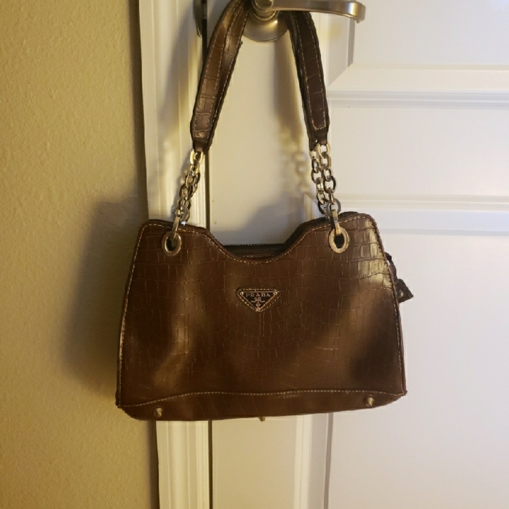 Prada Brown Leather Women's Bag